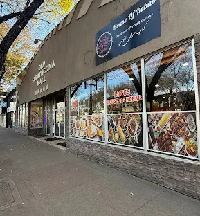 Authentic Persian koobideh kebab at Lotus House Edmonton