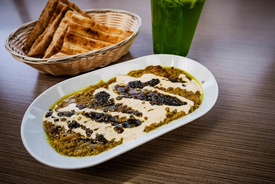 Joojeh kebab traditional Persian chicken at Lotus Edmonton