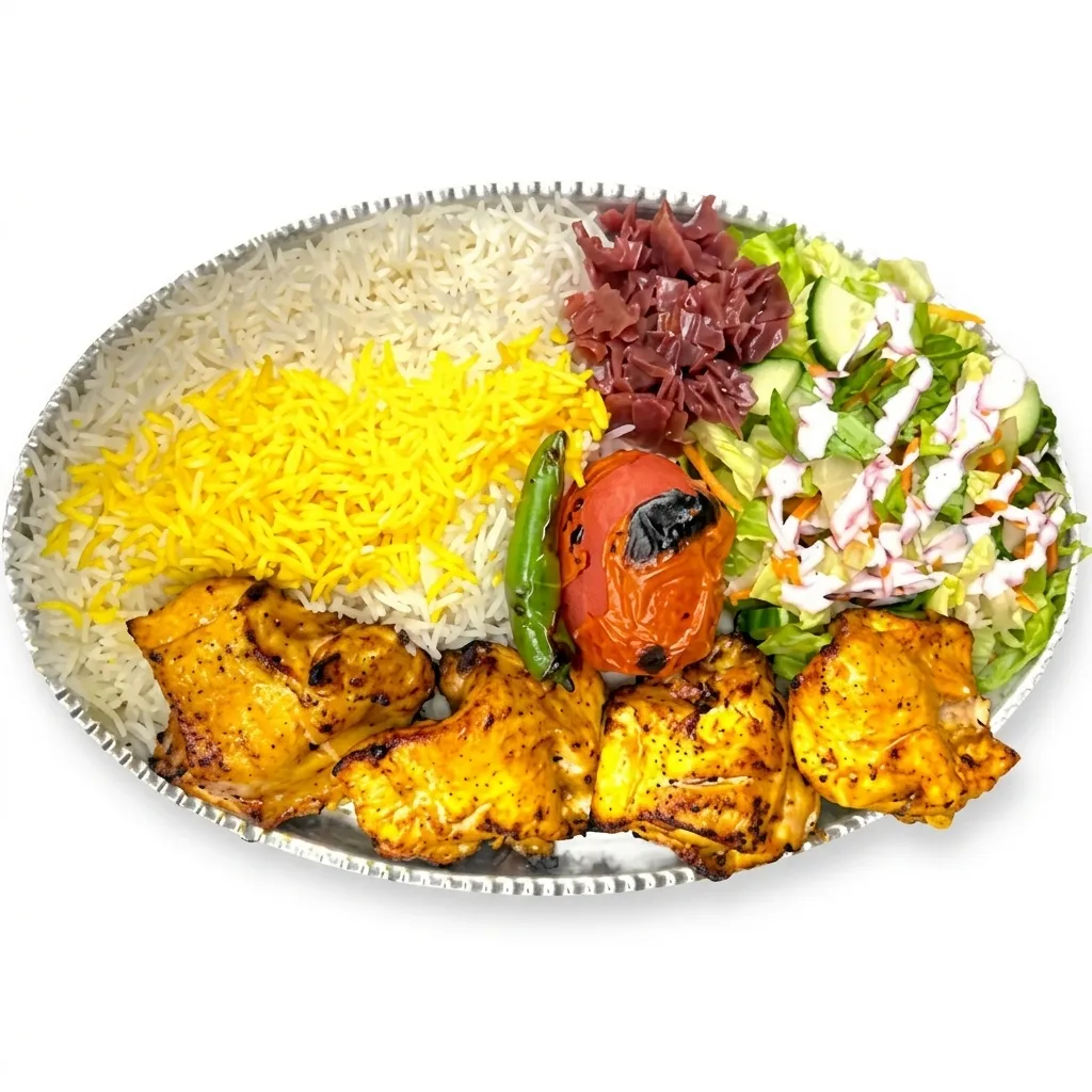 Chicken Thigh Kebab - Persian chargrilled chicken at Lotus House Edmonton