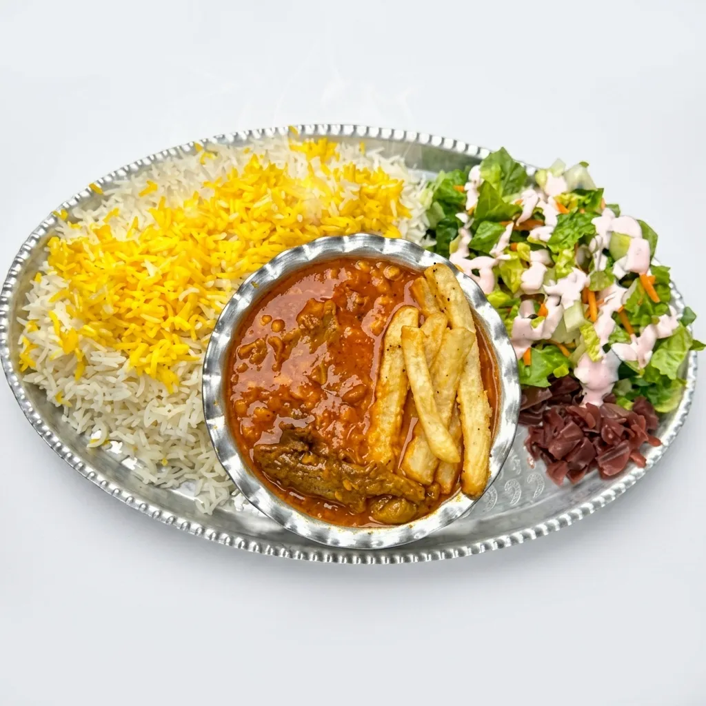 Authentic Gheimeh Stew at Lotus House of Kebab & Grocery in Edmonton